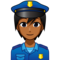 Police Officer - Medium Black emoji on Emojidex